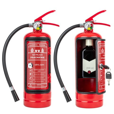 Gaśnica Mini Bar- Na palące pragnienie - prezent na 18 urodziny, kawalerski