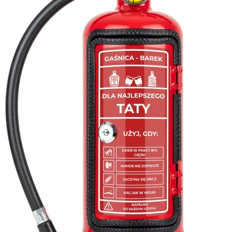 Gaśnica Mini Barek - Prezent dla Taty - schowek na butelkę - Dzień Ojca