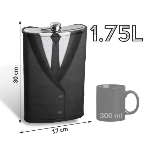 Gigantyczna Piersiówka Gentleman garnitur faceta