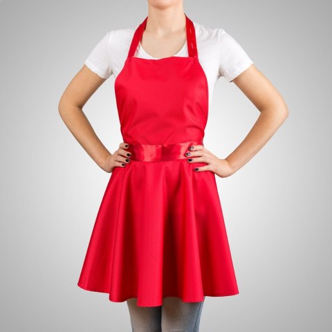 Nitly Red Fartuszek Sukienka kuchenny dla KOBIETY