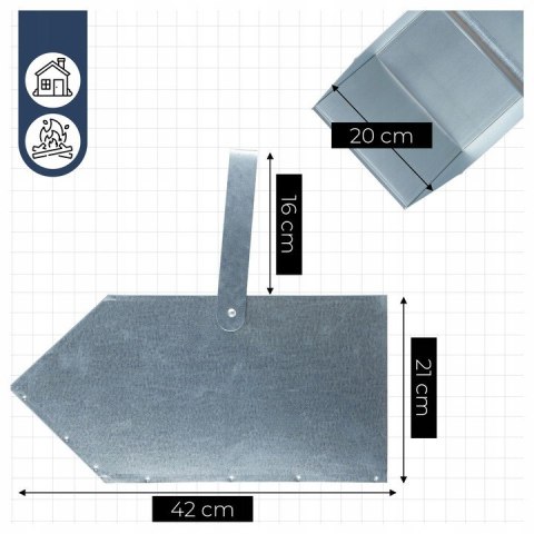 ZESTAW KOMINKOWY WĘGLARKA DUŻA NA WĘGIEL OCYNK SZUFLA ŁOPATKA DO CO METAL SIGMA