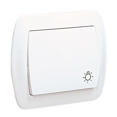 AKORD PRZYCISK P/T /ŚWIATŁO/ BIAŁY SIMON