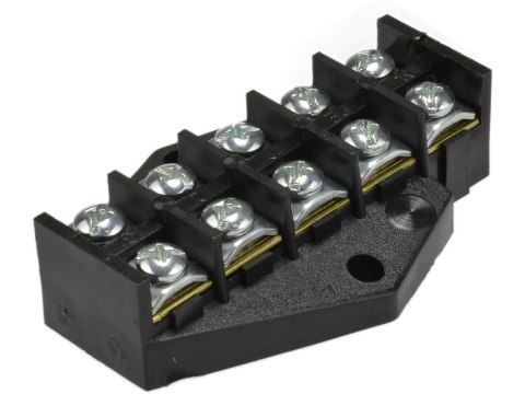 LISTWA ZACISKOWA, PIERŚCIEŃ ROZGAŁĘŹNY 5X10MM2 CZARNY UN