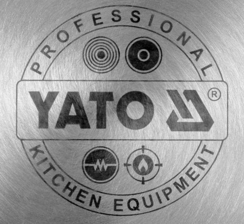 GARNEK WYSOKI Z POKRYWKĄ ZE STALI NIERDZEWNEJ 28X28 17L YATO GASTRO