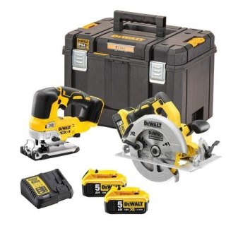 ZESTAW COMBO 18V DCS570+DCS334 2*5.0AH TSTAK DEWALT
