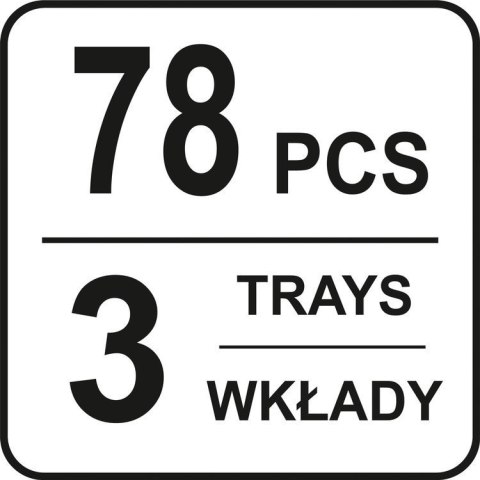 WÓZEK NARZĘDZIOWY 3-CZĘŚCIOWY Z NARZĘDZIAMI YATO