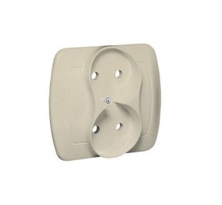 AKORD GNIAZDO 2-KROTNE B/U BEŻOWE SIMON