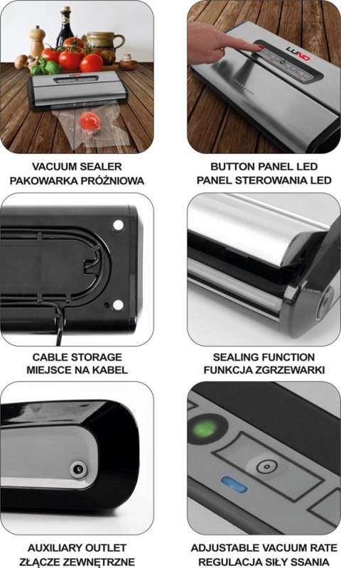 PAKOWARKA PRÓŻNIOWA DO ŻYWNOŚCI 175W LUND