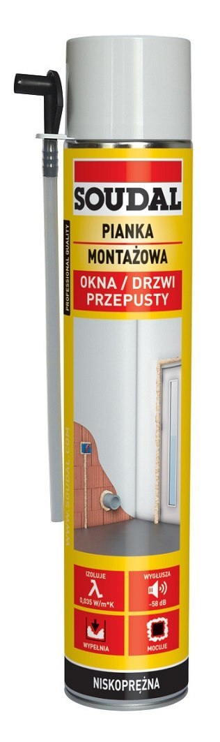PIANKA MONTAŻOWA SOUDAL RURKA 750ML SOUDAL