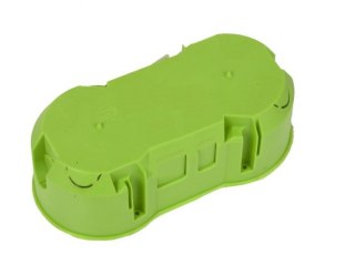 PUSZKA PODTYNKOWA PODWÓJNA 60MM ZIELONA UN