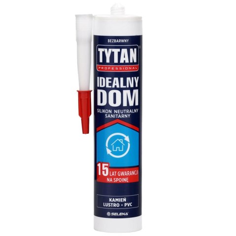SILIKON TYTAN SANITARNY IDEALNY DOM 280ML BEZBARWNY TYTAN