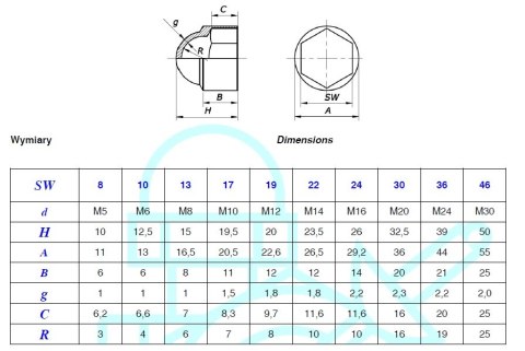 OSŁONKA KOŁPAKA BIAŁA AN283 S10 M6 UN
