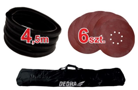 SZLIFIERKA 610W DO POWIERZCHNI GIPSOWANYCH Z PRZEKŁADNIĄ DEDRA