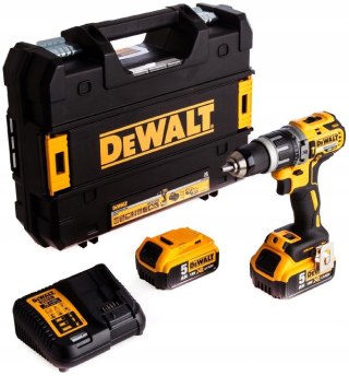 AKUM. WIERTARKO-WKRĘTARKA Z UDAREM XR 18V 2*5.0AH KUFER DEWALT