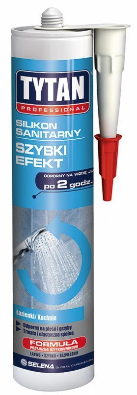 SILIKON SANITARNY TURBO EFEKT 280ML BEZBARWNY TYTAN