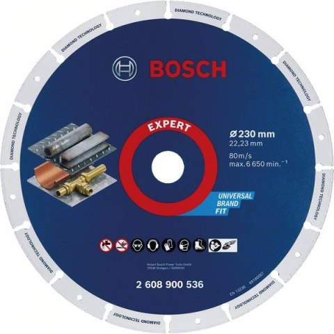 TARCZA UNIWERSALNA DIAMENTOWO-METALOWA 230MM BOSCH