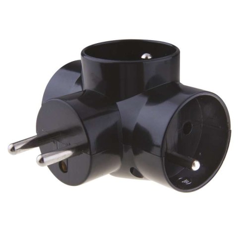 ROZGAŁĘŹNIK CZARNY 3*10A/230V UN