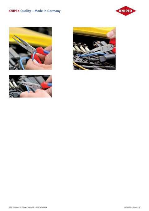 SZCZYPCE DLA ELEKTRYKÓW 160MM KNIPEX