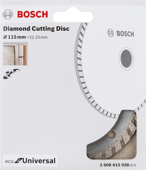 TARCZA DIAMENTOWA BUDOWLANA ECO TURBO 115MM BOSCH