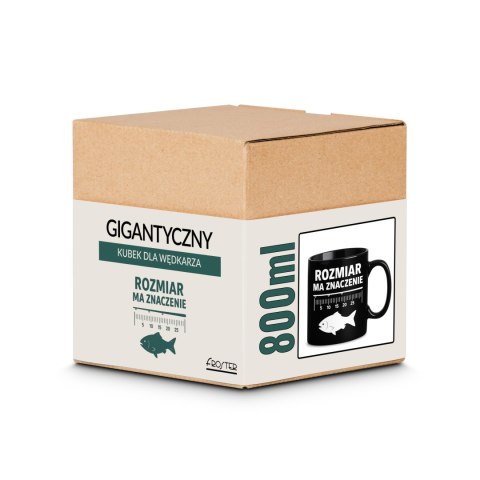 Gigantyczny Kubek dla Wędkarza - Rozmiar ma znaczenie - Kubek XXL