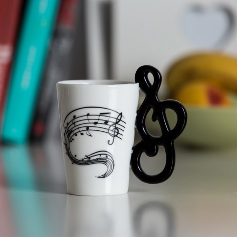 Kubek Muzyka - Klucz Wiolinowy - opakowanie premium - dla fanów muzyki