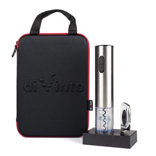 Silver Twister Deluxe - elektryczny korkociąg z bazą ładującą - w etui