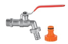 KRAN Z KOŃCÓWKĄ NA WĄŻ I SZYBKOZŁĄCZE DN 20 3/4 MILENIUM UN