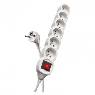 PRZEDŁUŻACZ Z WYŁĄCZNIKIEM 5M 6 GNIAZD UN