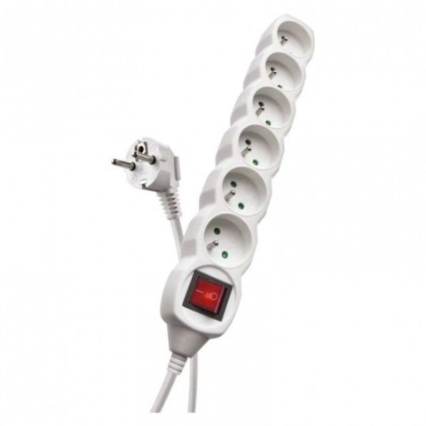 PRZEDŁUŻACZ Z WYŁĄCZNIKIEM 5M 6 GNIAZD UN