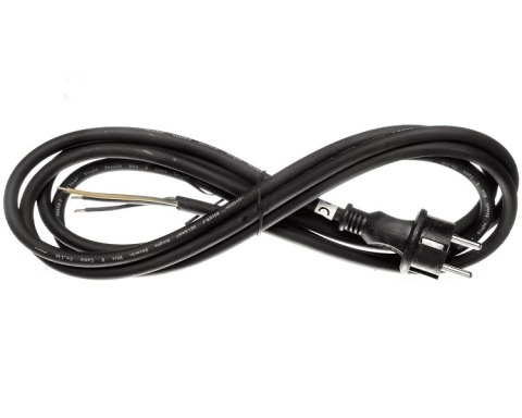 PRZEWÓD PRZYŁĄCZNIOWY WTYCZKA PROSTA OKRĄGŁA 3X1,5 3M UN