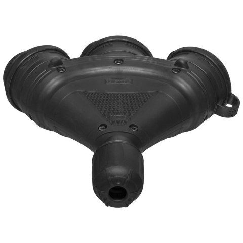 ROZGAŁĘŻNIK POTRÓJNY GUMOWY CZARNY EXTREM KEL