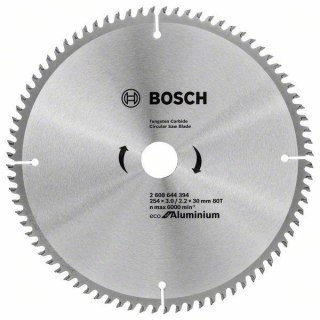 TARCZA PILARSKA ECO ALU 254*3,0/30 80T BOSCH