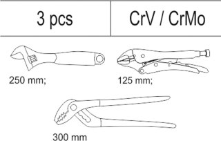 WKŁAD DO SZUFLADY ZESTAW SZCZYPIEC 3CZ YATO