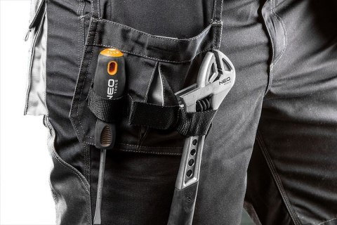 KRÓTKIE SPODENKI HD PASEK PARCIANY ODPINANE KIESZENIE XL/56 NEO