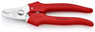 NOŻYCE DO KABLI 165MM, RĘKOJEŚĆ Z TWORZYWA KNIPEX