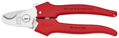 NOŻYCE DO KABLI 165MM, RĘKOJEŚĆ Z TWORZYWA KNIPEX