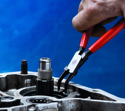 SZCZYPCE DO PIERŚCIENI SEGERA WYGIĘTE 45° WEWNĘTRZNE 180MM KNIPEX