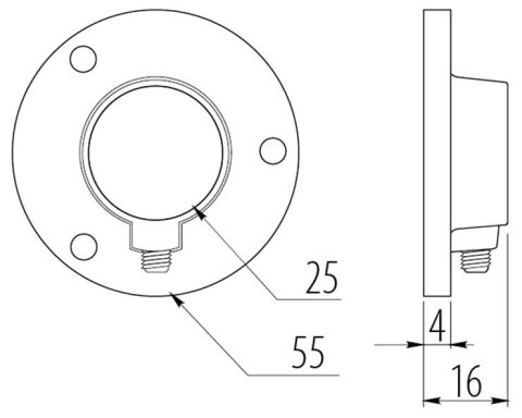 MOCOWANIE DLA DRĄŻKA OKRĄGŁEGO O 25 UN