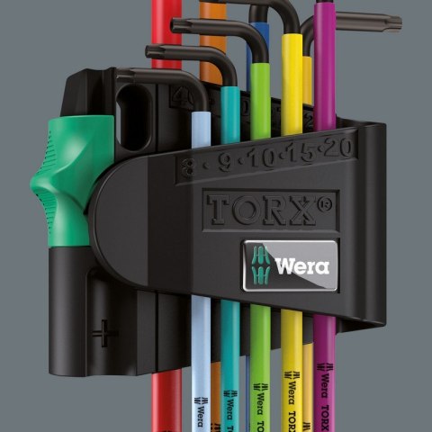 ZESTAW KLUCZY TRZPIENIOWYCH TORX MULTICOLOUR TX8-TX40 WERA