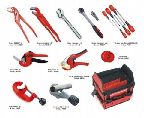 ZESTAW NARZĘDZIOWY TRENDY W TORBIE ROTHENBERGER