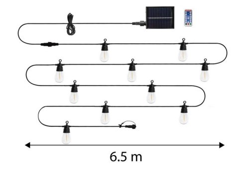 GIRLANDA SOLARNA 6.5M NEO
