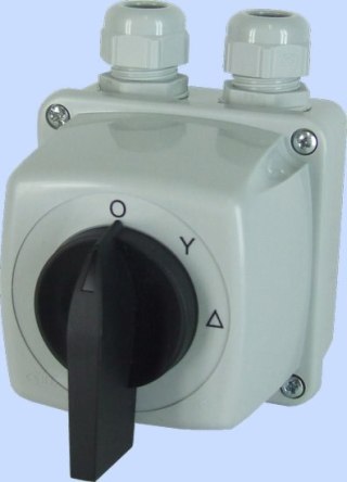 ŁĄCZNIK KRZYWKOWY 0-T-G IP44 ŁUK E25-23 W OBUDOWIE ELEKTROMET