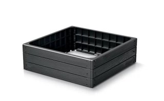 RABATA OGRODOWA BASE WOODY IBWS 756X756X250MM - ANTRACYT PROSPERPLAST