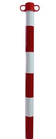 SŁUPEK OSTRZEGAWCZY ROAD-POST-WC BIAŁO-CZERWONY UN