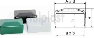 NASADKA NA SŁUPEK 40*60MM NSP 480 GRAFITOWA UN
