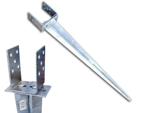 PODSTAWA SŁUPA WBIJANA REGULOWANA 0-165*700 MM UN