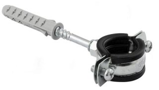 UCHWYT DO RUR POJEDYNCZY Z TŁUMIKIEM 5'' UN