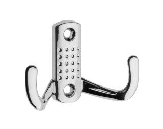 WIESZAK ODLEWANY W KOLORZE CHROM 2 ŚREDNI K2342B UN