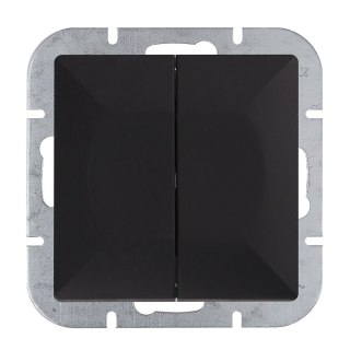 PERŁA ŁĄCZNIK PODWÓJNY P/T CZARNY MAT ABEX