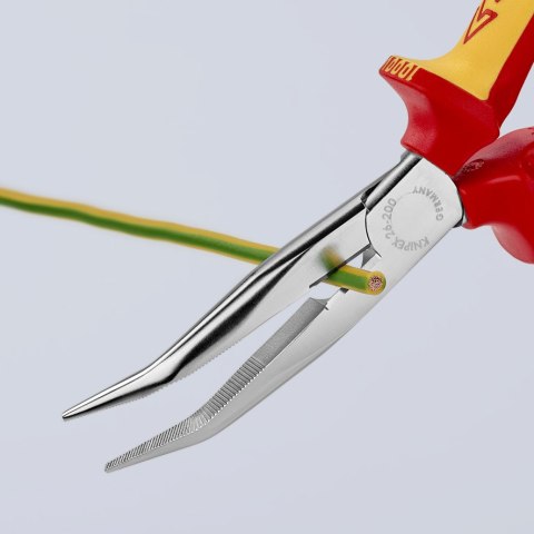SZCZYPCE IZOLOWANE WYDŁUŻONE WYGIĘTE TNĄCE PÓŁOKRĄGŁE 200MM KNIPEX